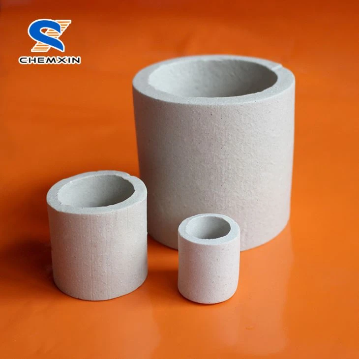 16 25 38 50 76mm keramisk Raschig-ring med mycket effektiv ytarea för absorbatorn